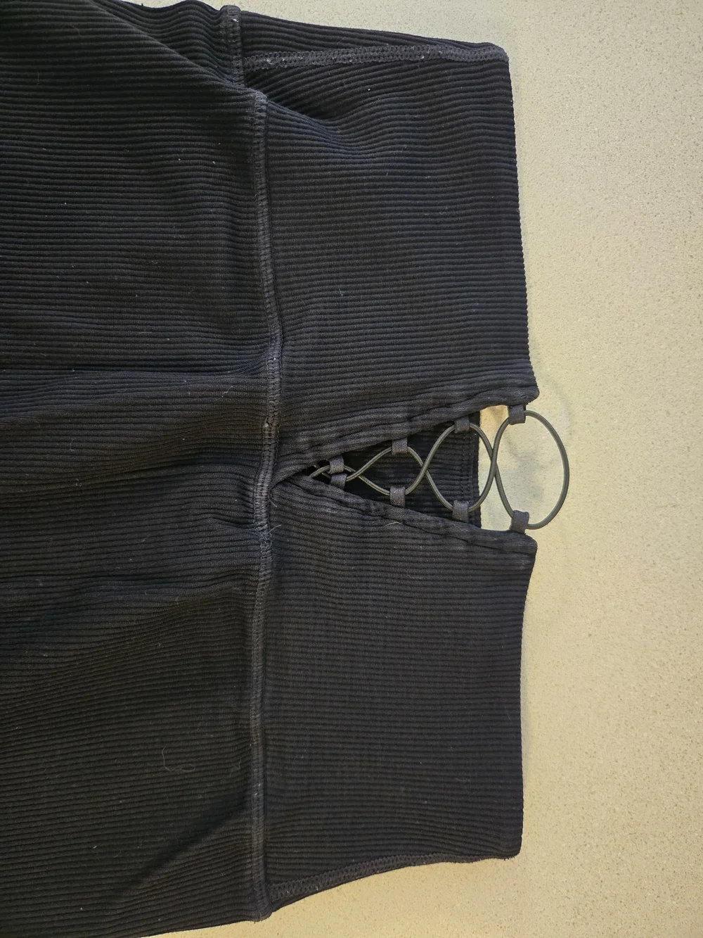 Fabletics Black High-Waist Leggings with Side Pockets